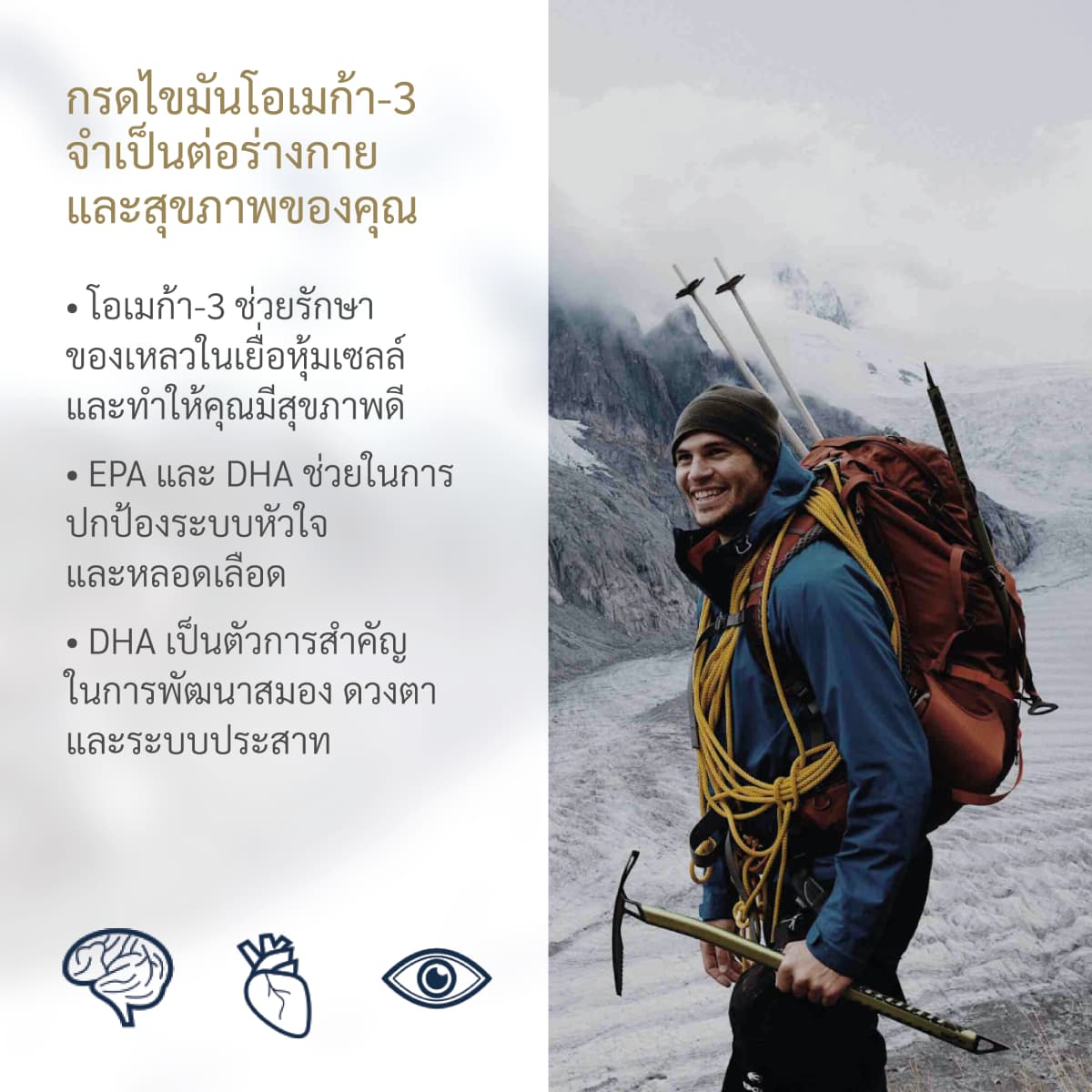 อาหารเสริมโอเมก้า-3 บริสุทธิ์จากนอร์เวย์